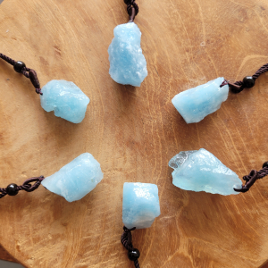 Ruwe aquamarijnketting